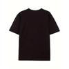 Europäische Größen Herren T-Shirt - Schwarz Vintage Streetwear Totenkopf und gekreuzte Knochen Kreisdruck mit Text, Lockerer Fit Lässiges Rundhals-Shirt Geeignet