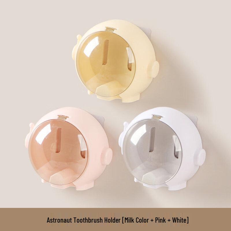 LIEI Astronaut Wall-Mounted Toothbrush Holder