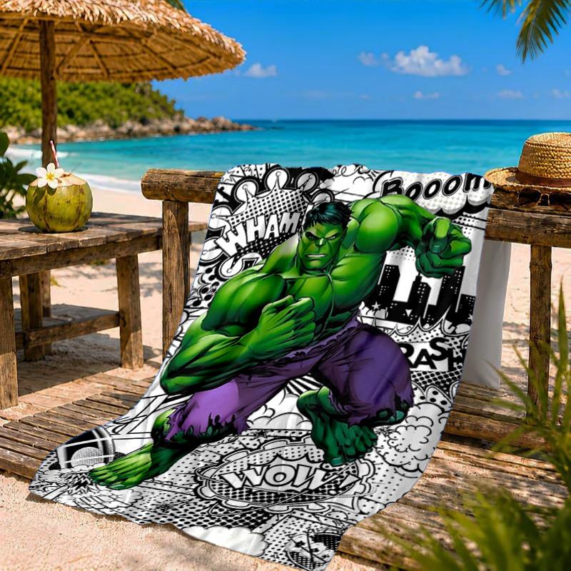 Hero Power Breaks Through Beach Towel Microfiber Beach Towel, Lightweight and Quick-Dry, for Summer Travel, Swimming Pool Fan Birthday Gift