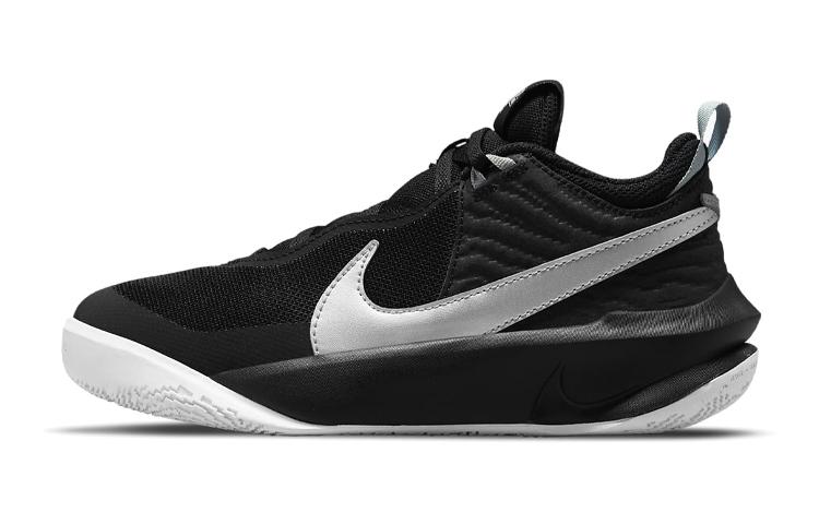Nike Team Hustle D 10 Black Metallic Silver GS CW6735-004 40