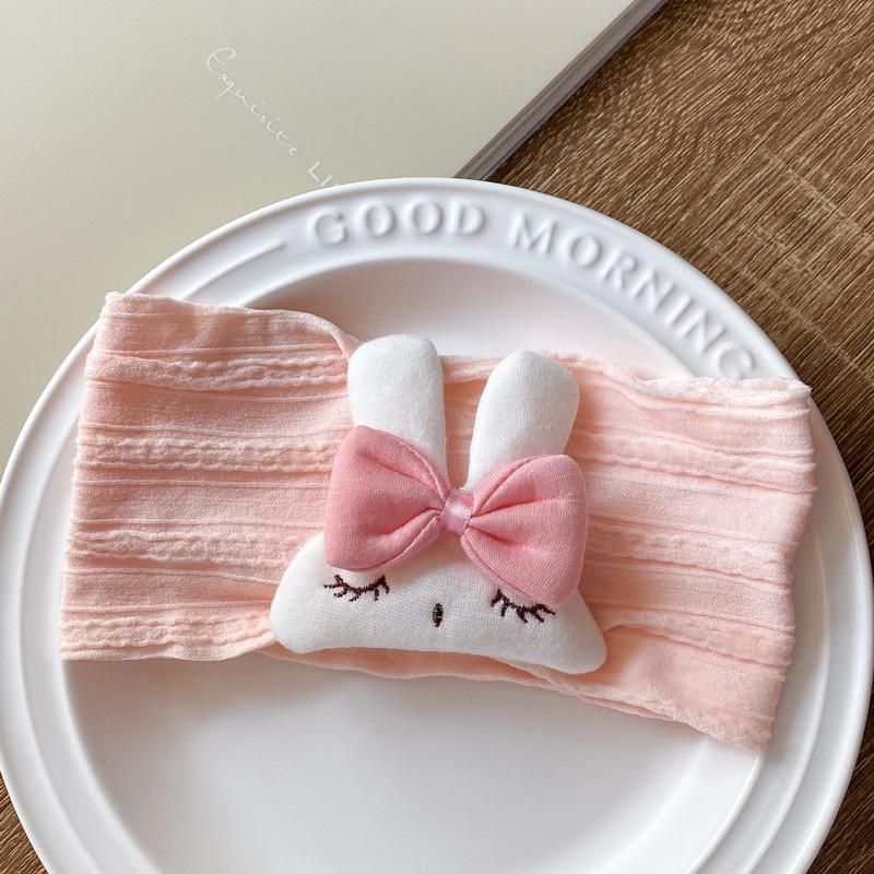 Year-Round Baby Headband: Soft Fontanelle Protection for Girls, Non-Constricting Princess Rabbit Accessory