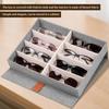Sunglasses Storage Organizer Eyeglasses Display Case Holder Eyewear Storage Box Glasses Jewelry Holder with Magnetic Closure