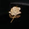 Elegant Rhinestone Rose Brooch: Sparkling, High-Grade, Versatile Pin for Suits and Anti-Exposure Fixing.