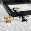 Fashionable Snake Inspire Open Rings with Moon Accent Portable Accessory for Versatile Casual Wear Stylish Outfits