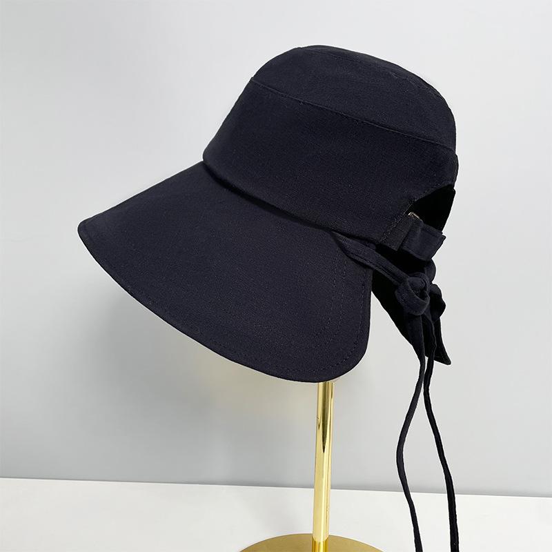 New Fisherman's Hat Children Sweet Versatile Bow Big Brim Basin Hat Student Fashion Breathable Sun Hat