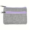 1 Pcs Corduroy Multi-Colored Small Change Bag Key Bag Portable Card Bag Small Metal Zipper Head