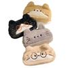 Cute Plush Pencil Case with Animal Glasses Design Large Capacity Cat Dog Shaped Makeup Bag School Stationer Bag Gift for Kids