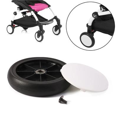 Kinderwagen Zubehör Kinderwagen Räder Schraubclip Typ PU Reifen Seitenabdeckung Radachse Zubehör