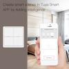 AUBESS Tuya ZigBee Smart Scene Switch 4 Gang 12 Scene Switch Push Button Controller Works With Smart Life App ZigBee Gateway