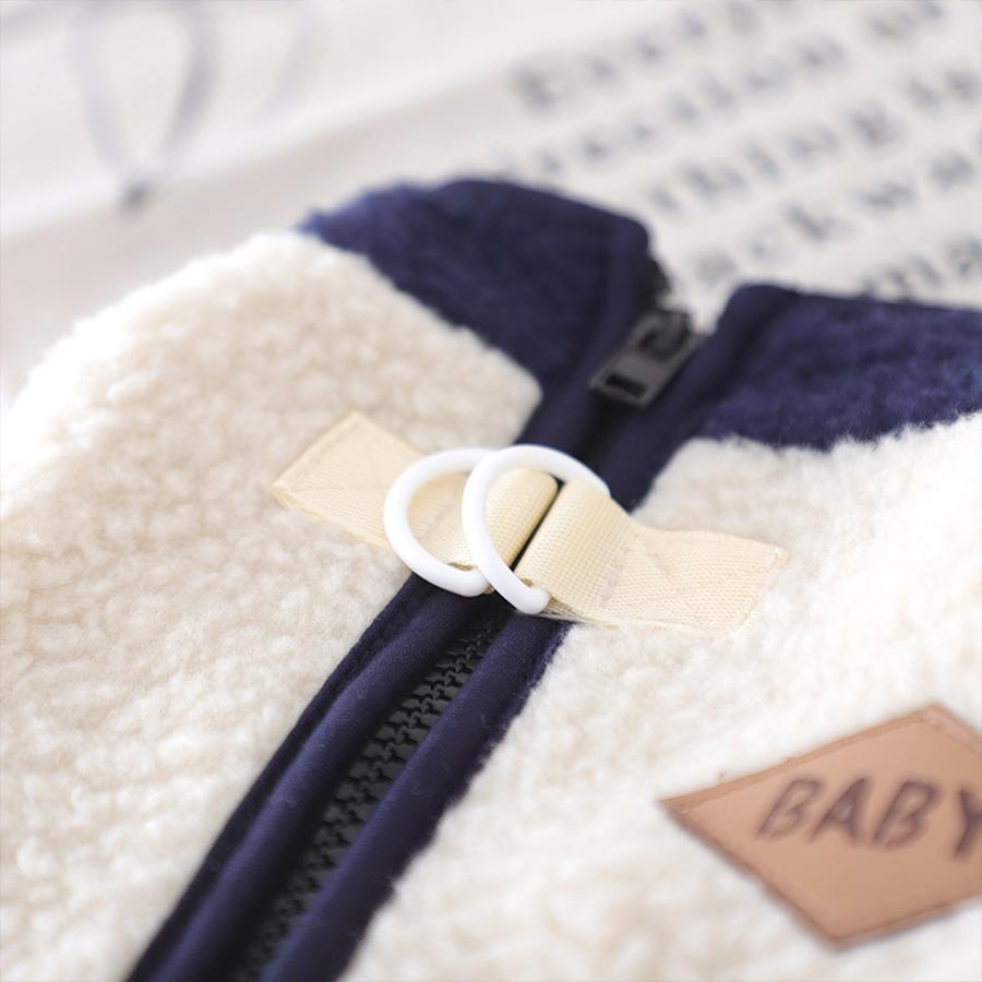 Fleece Lamb Wool Pet Clothes Autumn Winter Dog Clothes with Zipper for Golden Retriever, Teddy Bear, Poodle