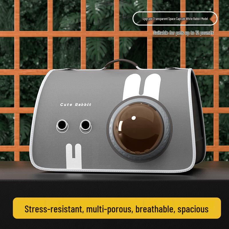 

Портативный рюкзак для кошек с прозрачным куполом для путешествий Breathable Cat Bag