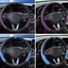 38CM Univerzální potah na volant do auta Kožený potah na řízení Automobilové příslušenství Kryty na volant Auto
