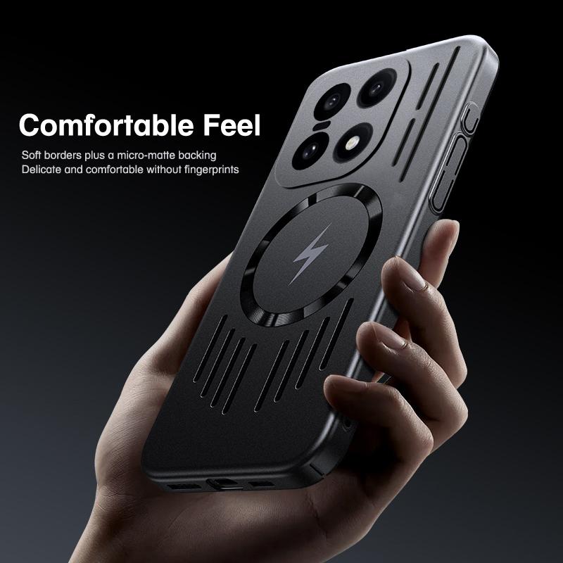 Atmungsaktive Kühlende Handyhülle für Oneplus 15 13T ACE5 1+15 ACE 5 3 Pro 12R 13S Netz-Wärmeableitung Magnetisch für Magsafe Abdeckung
