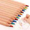 12pcs Rainbow Seven Color Gradient Colored Pencil Creative Painting Graffiti Children' Crayons Coloring Sketching Student Gifts