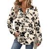 Women's Retro Printed Fashionable Long-sleeved Top