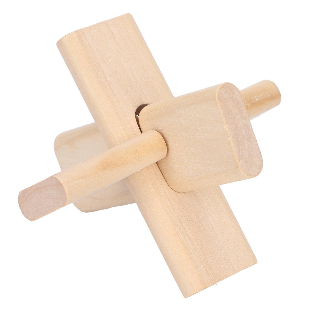 Jigsaw Lock Unlocking Toy Patience Training Intelligent Brain Teaser Wooden Puzzle Lock Toy