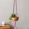 Macrame Pot Holder Pastel Tones Medium Pot