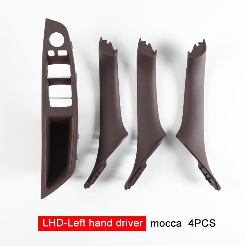 F10 F11 Interior Front Door Armrest Panel Trim Pull Handle Set Replacement For BMW 5 Series F10 F11 520i 523i 525i 528i 535i