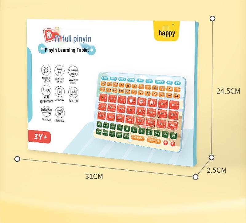 Multifunctional Pinyin Learning Tablet for Kids: Early Education, Idioms, Math, and Point-Reading Machine
