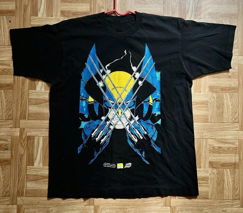 НОВЫЙ 1993 Wolverine Comic Images Deadpool X-men Marvel Comics Футболка Репринт Унисекс S