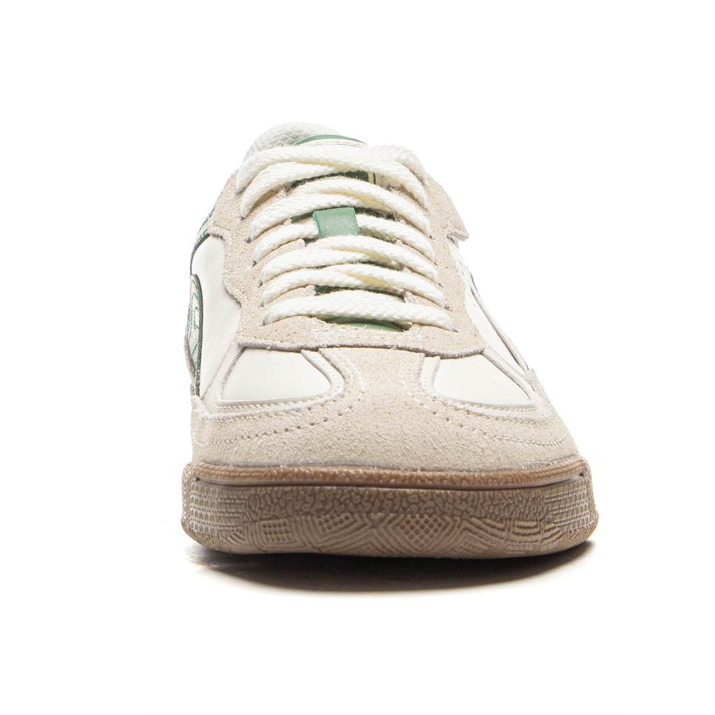 New LiNing Matte Finish Slip Resistant Cushioning And Breathable Low Top Skateboard Shoes Women's White Green AGCV386-7