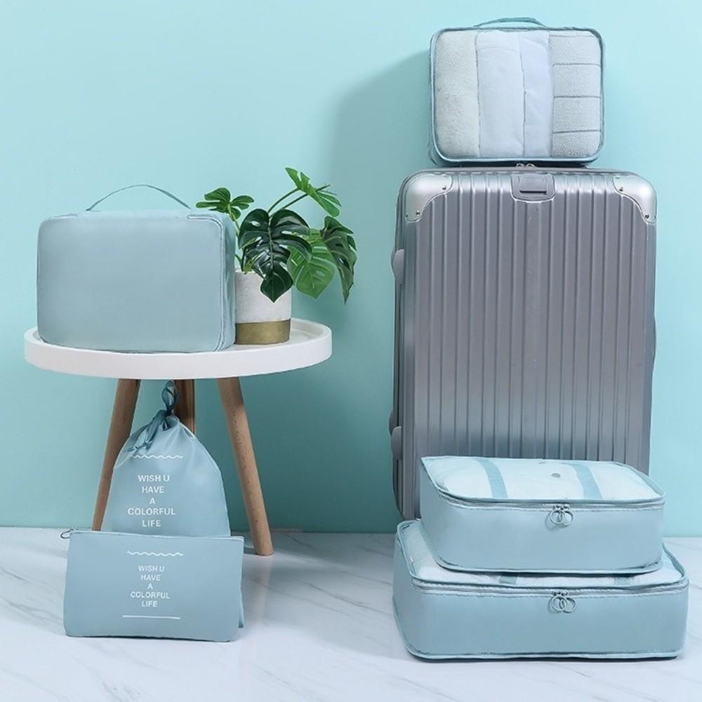 7Pcs/Set Large Capacity Travel Organizer Storage Bags Folding Clothes Shoe Tidy Pouch  Wardrobe