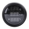 Fuel Level Oil Pressure Water Temp Meter 52mm 3 In 1 Backlight Digital Boat Marine Meter for RVs Trucks Cars