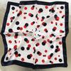 WTEMPO 4PCS All Seasons Printed Silk Scarves Retro Women's Classical Stylish Soft Lightweight Scarves Bags Decor Kerchief