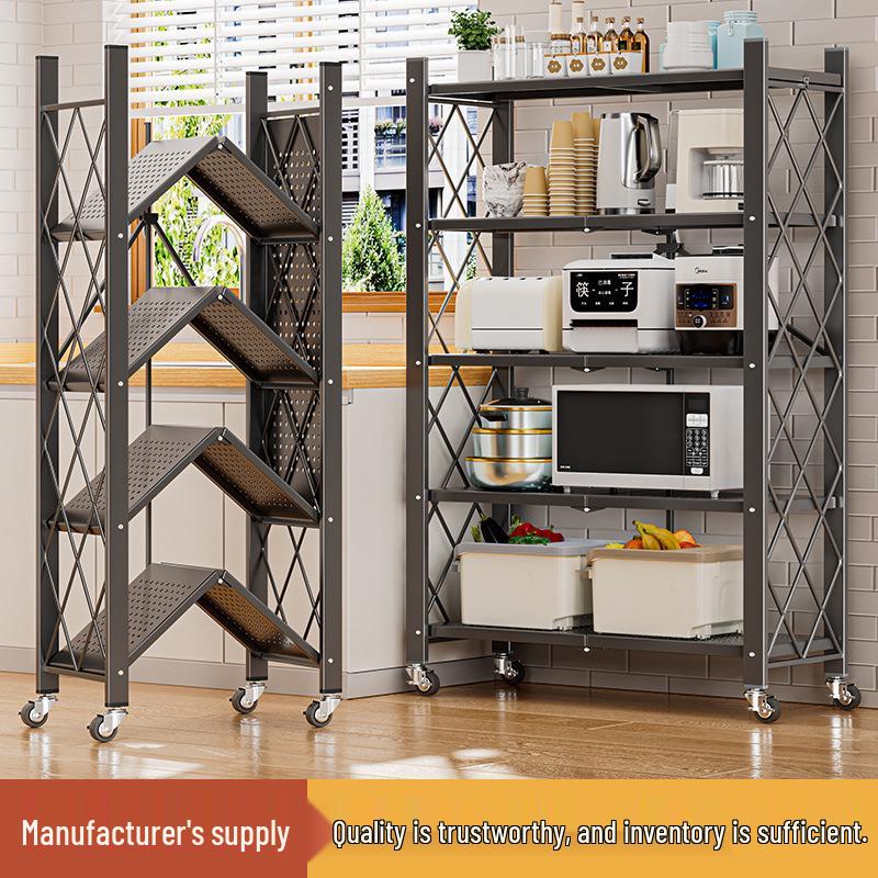 Portable Folding Storage Rack for Study or Living Room