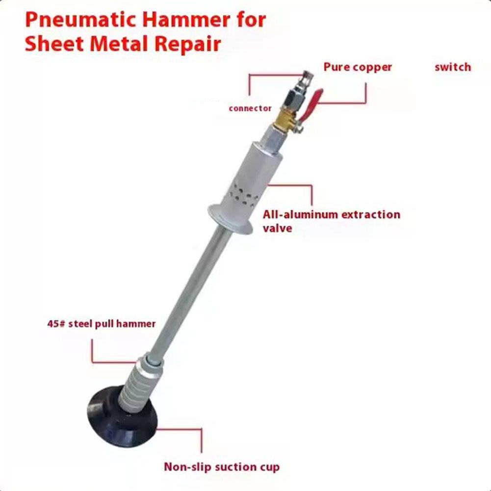 Car Air Pneumatic Dent Repair Puller Slide Hammer Kit Auto Dent Remover Metal Rubber With Suction Cup Car Body Repairing Tools