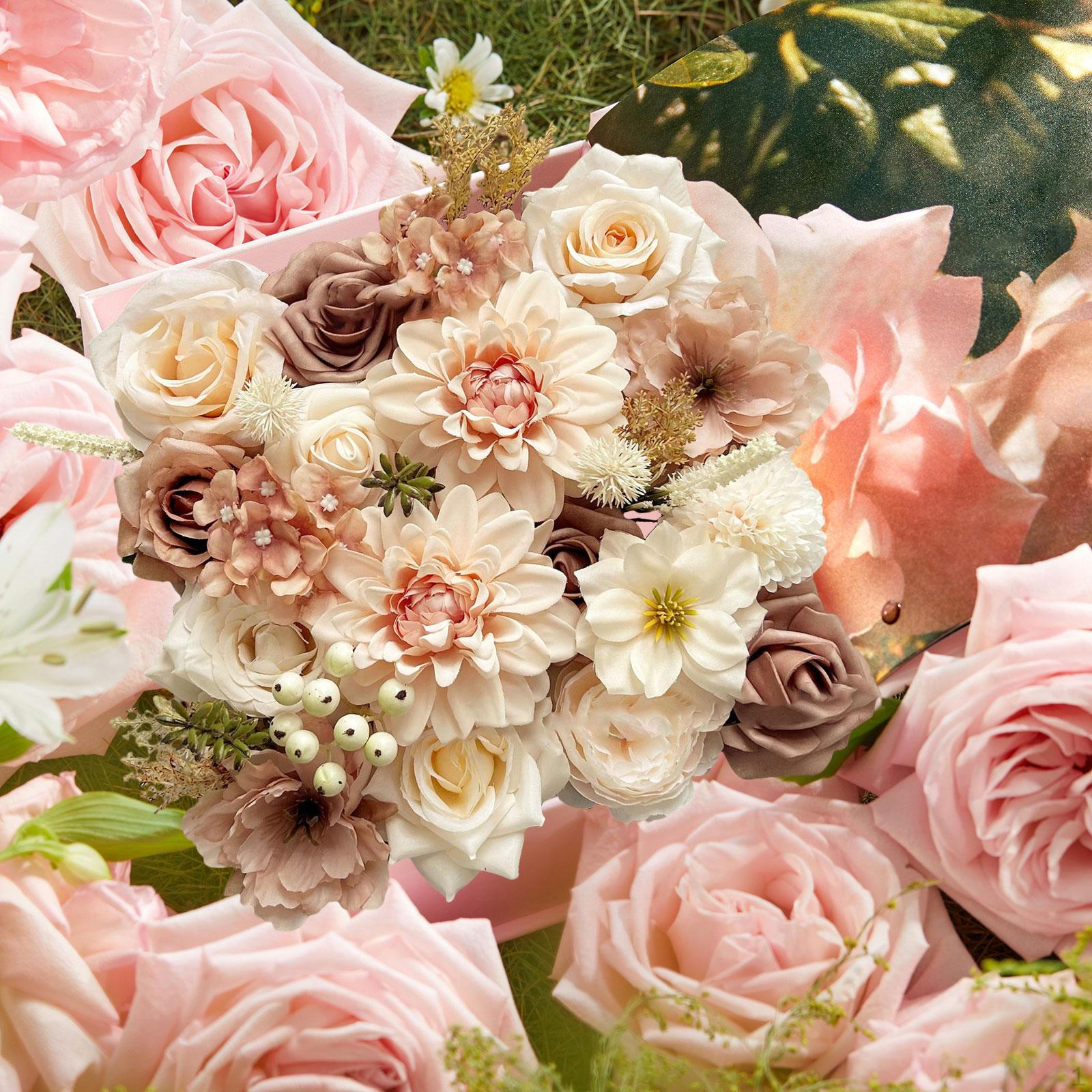 

Набор искусственных цветов, для DIY свадебных букетов, Декоративный, Креативный, Искусственный для помещений