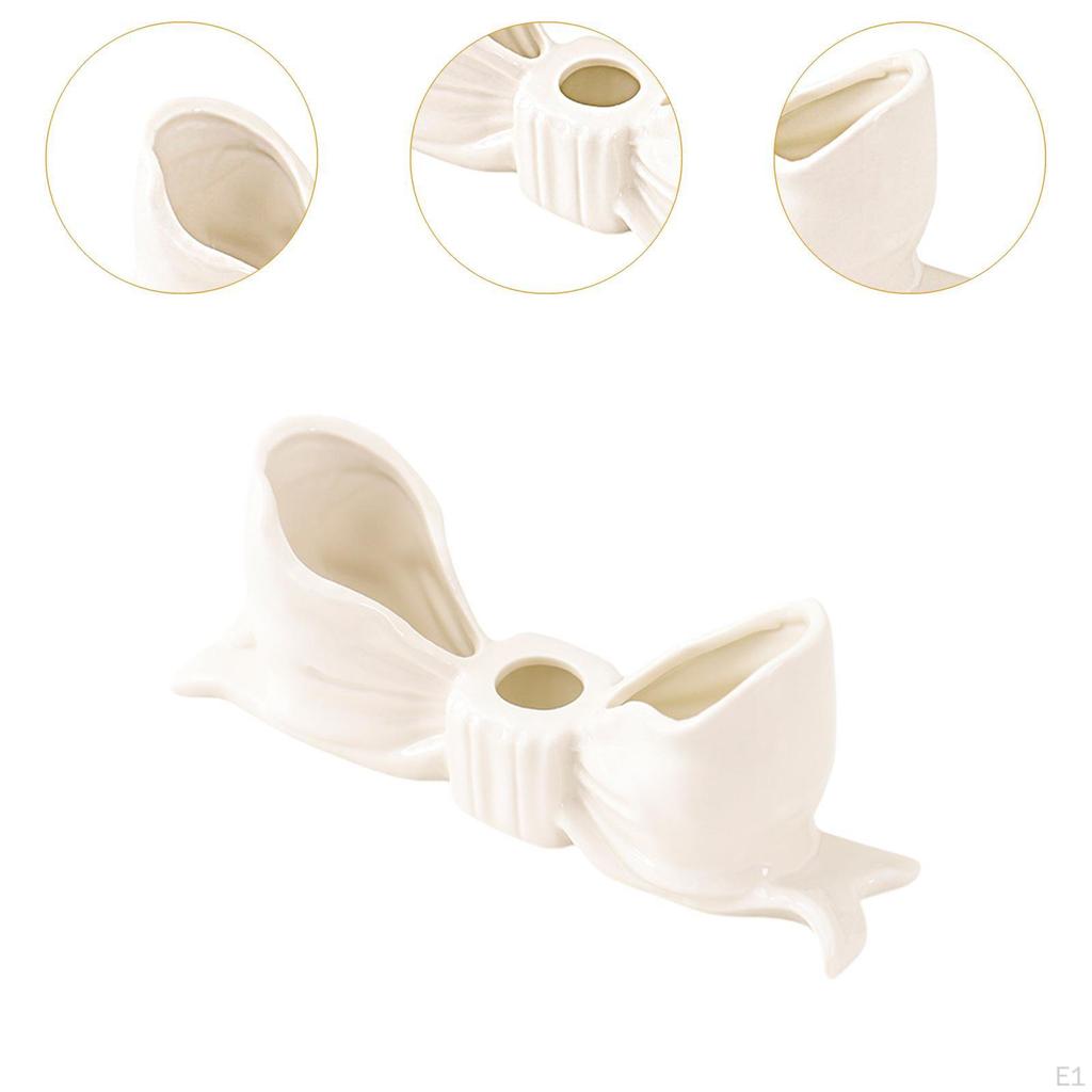 Bowknot Candeler Atmosphere Candle Elegant Portable Dinner Decorative Candilla for