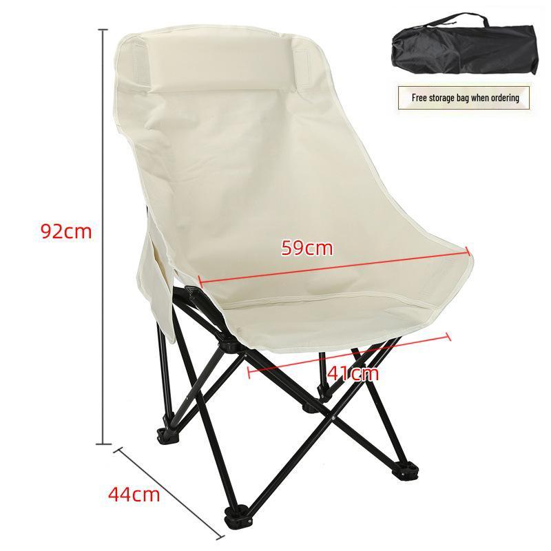Portable High Back Outdoor Moon Chair for Camping and Beach