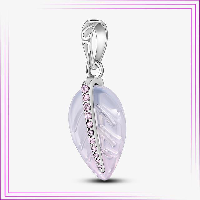 925 Sterling Sølv Hjerte Blomst Luftballong Flamingo Rosa Sjarm Plata De Ley Bil Katt Perle DIY For Originalt Armbånd Smykker