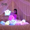 Twinkle Star Pillow Stuffed Star LED Light Up Cushion Glowing Star Throw Pillow Night Light Kids Sensory Plush Toy for Children