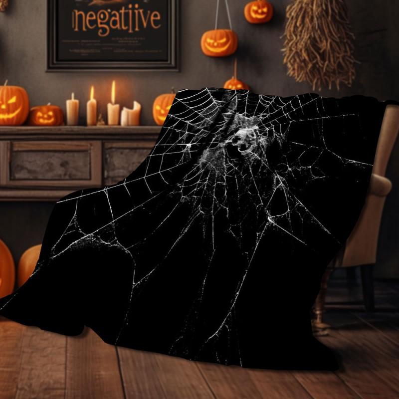 Halloween Print Flannel Blanket Soft Cozy Throw Bed Sofa Plush Fleece 70x100 To 150x200cm