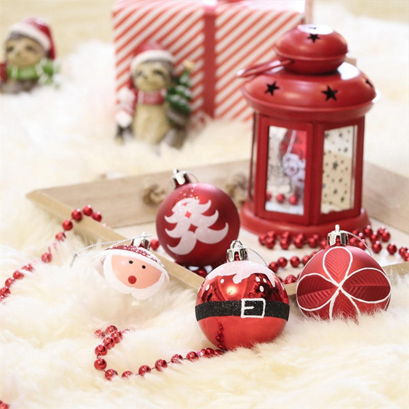 Christmas Tree Decorations Set Shatterproof Xmas Hanging Ball Ornament for Holiday Decor