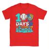 Unisex 100 Days of School Baseball Ice Cream Drip Player T Shirts  Cotton Clothing Novelty Short Sleeve Tee Shirt Party TShirts