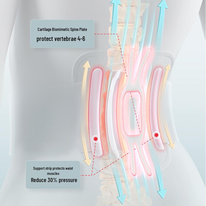 Vibrating Heated Back Support Belt Massager for Pain Relief