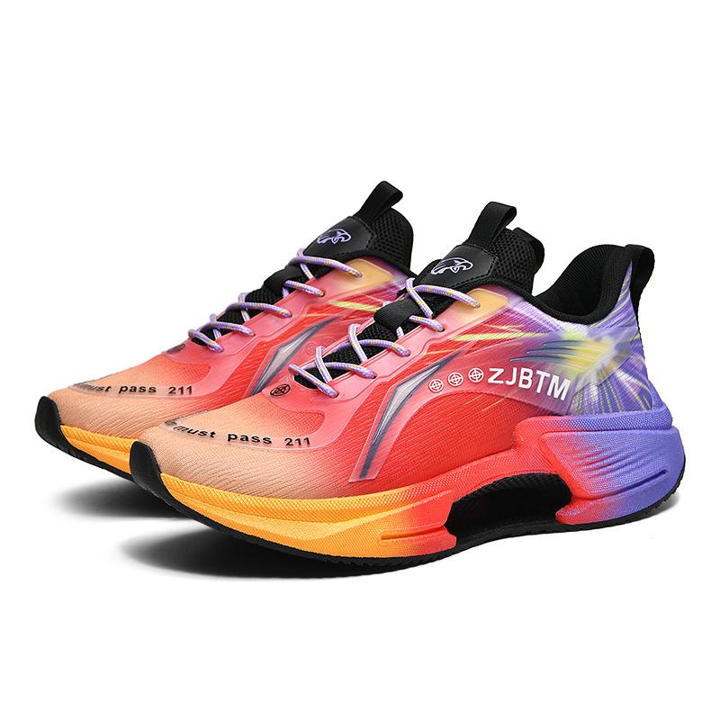 

New sneakers sneakers men s new breathable teenage students shock absorption actual combat low-top casual shoes men s basketball sneakers 45 оранжевый