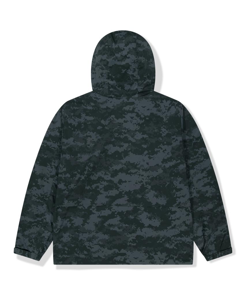 Wkndrs Digi Camo Windbreaker (Black)
