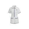 Originals Trefoil Logo Print Half-Zip Short Sleeve Bodysuit Women Bodysuit White HT5937