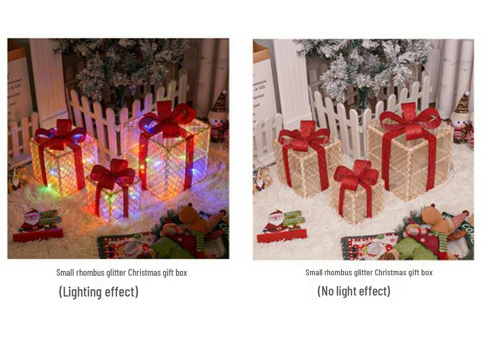 Christmas LED String Lights Gift Set: 3-Piece Decoration for Festive Party Atmosphere