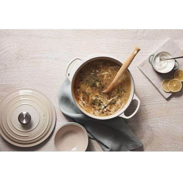 Cast Iron Roaster Le Creuset Signature Round 26 Cm Meringue 5.3 L (21177267164430)