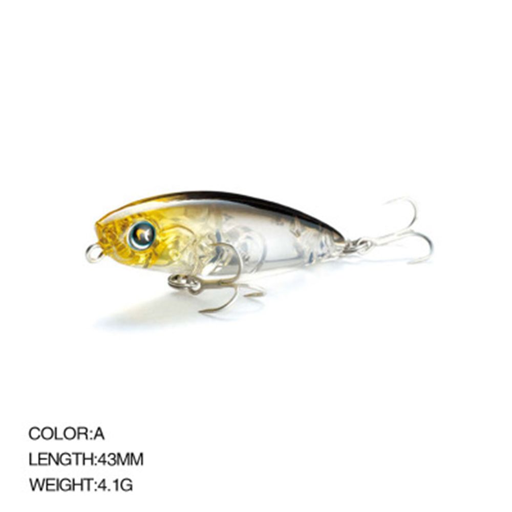 Transparent Useful Crankbaits Minnow Lures Pencil Baits with Steel Ball Winter Fishing Fish Hooks