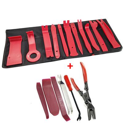 17pcs New Car Panel Removal Tools Kit Trim Removal Tool Set for Car Panel Dash Audio Radio Removal Installer and Repair Pry Tool Kits with Storage Bag
