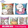 Cartoon Cat Print Decorative Pillowcase Bedding Home Decor Cushion Pillowcase