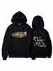 2025 American-Style Star Print Hooded Sweatshirt - Casual, Loose Fit for Autumn and Winter
