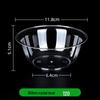 300ml Disposable Crystal Clear Plastic Bowl, Chopsticks, Cups, Plates & Cutlery Set for Hot Pot, Soup, Rice.