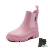 Women's Mid-Calf Chelsea Rain Boots - Waterproof, Non-Slip, Fashionable Rubber Shoes